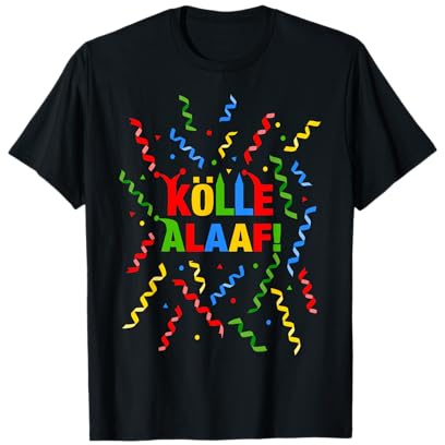 Kölle Alaaf Kölner Karneval Kostüm Köln Dom Konfetti Party T-Shirt