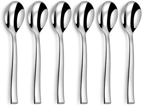 COUZON - Cuillère à café - Lot de 6 - Side - Acier inoxydable 18/10, Finition Miroir, Epaisseur 2.5 mm, Longueur 140 mm - Inox