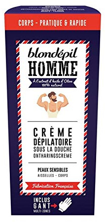 Blondepil Enthaarungscreme für Herren, empfindliche Haut, 200 ml