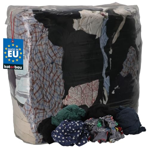KOTARBAU® Putzlappen Baumwolle Farbig Zuschnitt für Industriebedarf 10kg