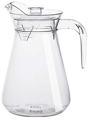 Cabilock Transparenter Saftbehälter Aus Acryl Mit Abnehmbarem Deckel Klarer Getränkekrug Für Kühlschrank Geeignet Für Kalte Und Heißen Saft Milch Für Picknicks Feiertage Und Täglic