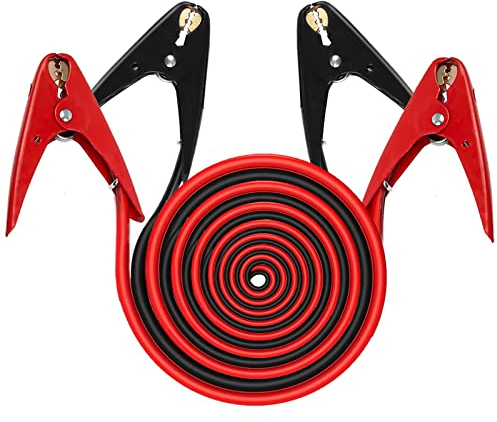 IMZEUS Câbles de Démarrage 4M Câble Batterie Voiture 12 V/24 V Cable De Demarrage pour Moteurs Essence et Diesel 800A, Sac de Transport Inclus, Câble de démarrage