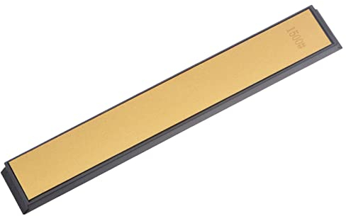 sourcing map Diamond Sharpening Stone, 6 x 0.8 (150mm x 20mm) 1500 Grits Titanium Coated Whetstone Sharpener Grinding Plate Hand Tool