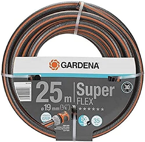 GARDENA PremiumFLEX Schlauch 19mm (3/4 Zoll), 25m Set, Berstdruck 35 bar; enthält Premium FLEX Schlauch 19mm (3/4 Zoll), 25m und Schlauchwagen CleverRoll M, Kapazität bis zu 60m