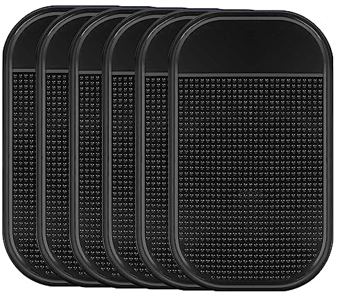 6 Stück Halterung Anti Rutsch Matten für Auto Armaturenbrett Anti Rutsch Pad Silikon Selbstklebende Auto Armaturenbrett Pad für Autodekorationen