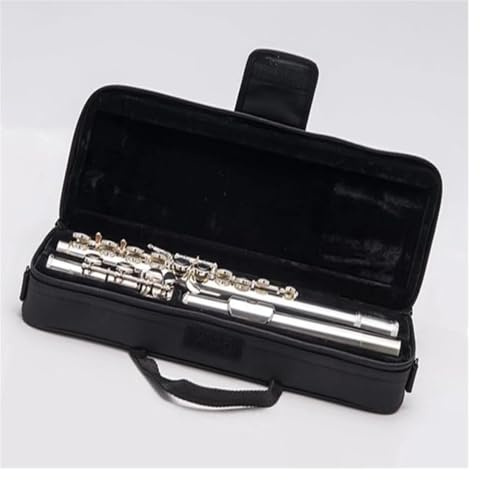 Querflöte Instrument 16 Tasten, Offenes Loch, C-Ton-Flöten, Versilbertes Kupfernickel-Flötenset Mit Flötenständeretui