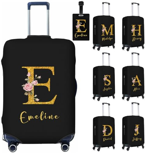 Personalisierte Gepäckabdeckung, Individuelle Kofferabdeckung mit Gesichtsfoto Bedruckt, Personalisierte Kofferhülle mit Foto/Text/Name/Logo, Doppelseitig Designs, FüR Reisen, Den TäGlichen Gebrauch