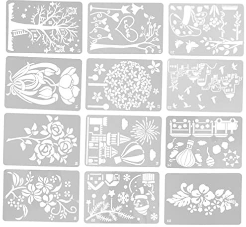 SEWOART 1satz Schablonen Wiederverwendbare Schablonen Für Tagebuch Scrapbook Und Kreative Projekte Für Erwachsene Designs