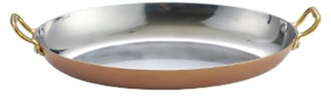 ERERE Stainless Steel Oval Serving Platter with Double Handle, Fish Plate for Steaming, Appetizers, Desserts, Snacks, Home Restaurant Use(Pink,40cm)