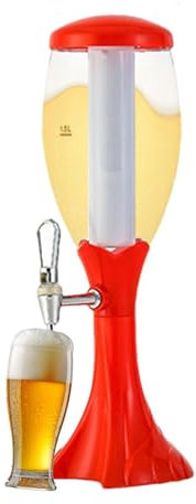 Dispensador de bebidas de torre - Torre de luz para cerveza, tubo de hielo de sop | Dispensador de bebidas, licores, whisky, limonada, té helado, eventos, suministros para eventos Pub en casa arr