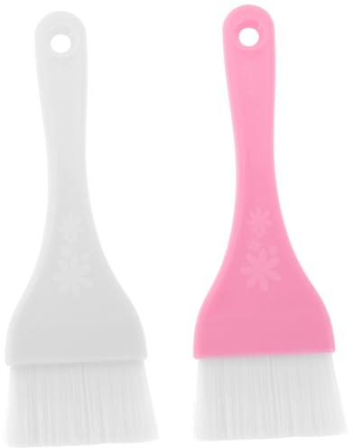HAPINARY 2pezzi Spazzola Corpo Bianco e Rosa in Plastica e Nylon per Applicazione Completa, Versatile per Cura della Pelle