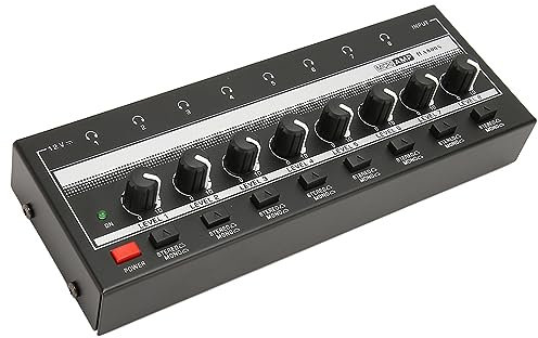 Yctze Amplificateur de Casque Stéréo à Faible Bruit à Faible Bruit à pour Un Studio et Une Utilisation sur Scène avec Une Commutation à Un Bouton (Prise UE)
