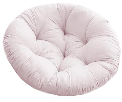 Sharplace Hängesessel Kissen Rundes Kissen für Rattan Hängeschaukel, Hängekorb Sitzkissen, Garten Hängekorb Stuhlkissen für Outdoor-Schaukelstuhl, Egg Chair, Papasan Hängesessel, 80 x 80 cm Hellgrau