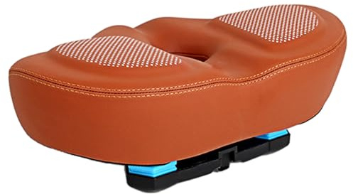Generico Sillín de bicicleta de carreras, cojín ancho para sillín de bicicleta, acolchado para viajes, escuela, fitness, desplazamiento, playa, ciclismo