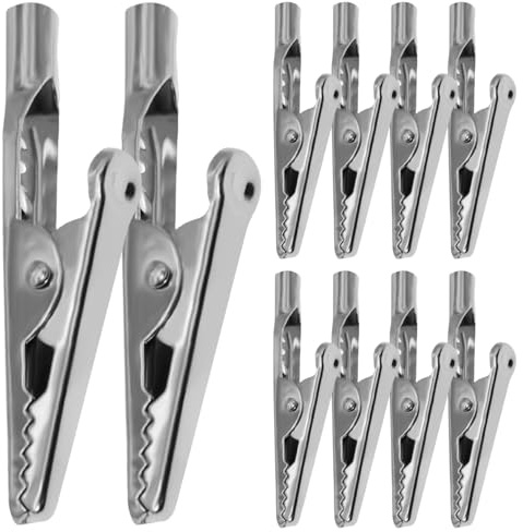Pinces crocodiles, petites pinces crocodiles 10 pièces 51mm 10a de test électriques en métal, électriques
