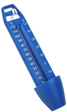 Toyvian Pool Thermometer aus Robustem Kunststoff Analoges Wasserthermometer mit Messbereich Schwimmend für Schwimmbad Badewanne und Aquarium Inklusive Praktischem Lanyard zur Einfachen