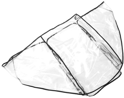 HIAKDOFT Funda de Lluvia para Cochecito Doble Negro de Gran Tamaño Protección Completa contra Lluvia y Viento, Material Eva Práctico Mayoría de Cochecitos Dobles