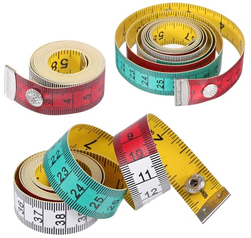 Molain 3Pack Tailors Soft Tape Measure Sewing, 60 Inch 150cm Dual-Sided Flexible Sewing Tape Measure for Body Measurements & Clothes Tailoring Portable Fabric Measuring Tape
