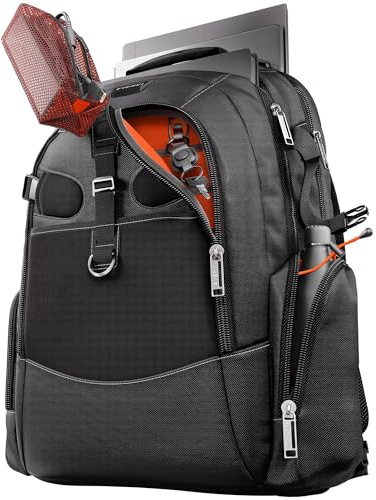 EVERKI Business 120 Pro 2 Laptop Backpack, 40L with Rain Cover | 2 laptop pockets, Corner-Guard protection, RFID pocket, 5-point balance strap, trolley strap, rain cover included