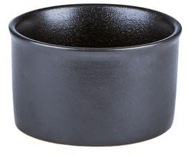 We Can Source It Ltd Ramekins Pack of 12, 85ml - 3oz Black Ceramic Porcelain Oven Safe Soufflé Dishes for Creme Brulee, Pudding, Sauce & Dessert Small Bowls