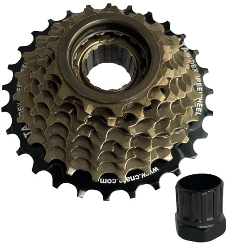 GUOFANG Roue Libre à 6/7/8 Vitesses, Roue Libre à Plusieurs Vitesses, Accessoires pour vélos, VTT, vélos pliants, Accessoires universels, Roue Libre à positionnement Rotatif (8 Vitesses（13-28T)