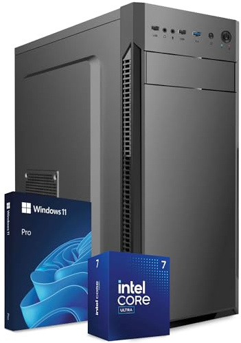 PC Fisso Intel Core Ultra 7 265KF AI Integrata • Scheda Video Intel Arc A380 6GB • RAM 16GB DDR5 • SSD 500GB NVMe M.2 • WiFi AC e Bluetooth • HDMI • USB 3.2 • Computer Fisso Desktop Windows 11 Pro