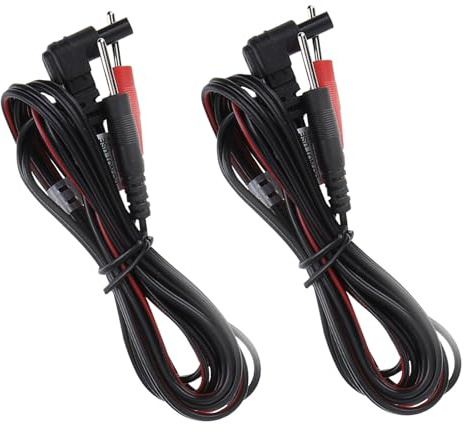 GATHINESS Cable de Conexión para Electrodos Musculares de 4 Piezas Alambre de Cobre y Pvc, Uso Fiable y Características Estables para Fisioterapia y Terapia Muscular