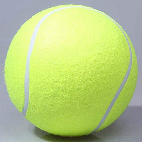 Egurs Tennisboll, 24 cm (9,5 tum), stor jättetennisboll, hundleksak för sport, husdjursleksak