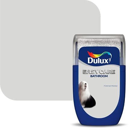 Dulux Easycare Bathroom Tester Paint, Polished Pebble, 30 ml, Packaging May Vary