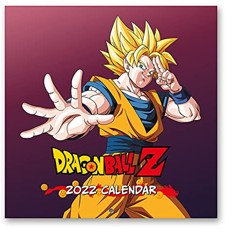 Grupo Erik Dragon Ball Kalender 2022 Wandkalender 2022 Groß für 12 Monate mit Geschenk Poster