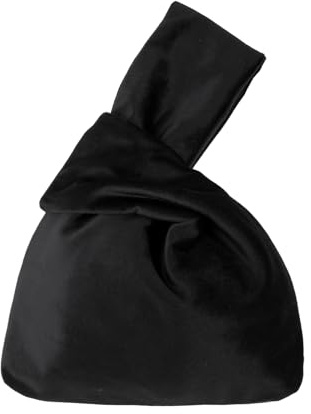 Muka Borsa da polso con nodo in velluto, Borsa con nodo di lusso in stile giapponese, Custodia da sera per donna
