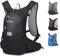 buffup® Kleiner 15L Multifunktionaler Wanderrucksack, Fahrradrucksack, MTB-Rucksack und Trinkrucksack für Outdoor Sport(Schwarz 1)