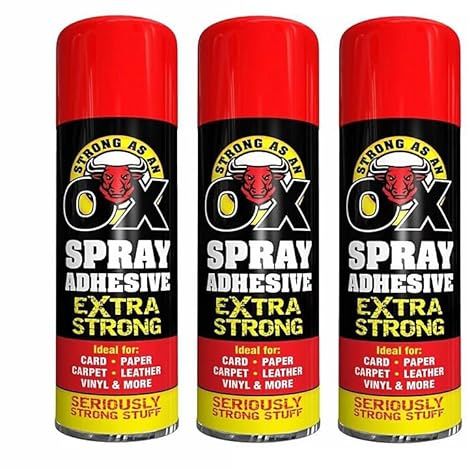 500ml SAAO Heavy Duty Spray Adhesive Glue Art Foam for Carpet Tile Craft Fabric (3)