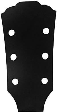 Schwarze Metall Gitarrenhals Kopfplatte Gq991 1, 25mm Vorlage | Stahl, für Gitarre und Ukulele, für Luthier Arbeiten, Einfach zu Schneiden