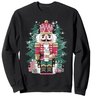 Casse-noisette festif avec café pour fan de casse-noisette Sweatshirt
