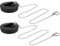 TIESOME Lot de 2 bouchons d'évier universels en caoutchouc avec chaîne en acier inoxydable (taille 4 cm à 4,5 cm, chaîne 41,9 cm)
