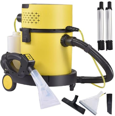 Våt och torr dammsugare, 1600W 3-i-1 kraftfull golvrengöringsmaskin med 17 kPa mattbricka 25L våtvatten smutsblåsare med PTFE-filter, bärbar butik dammsugare för hembilens klädsel mattor