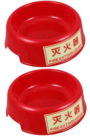 HOMOBABE Feuerlöscher Standfuß Kunststoff Roter Ständer Für Feuerlöscher Mit Nachtleuchtfunktion Für Plätze Sicheres Und Aufbewahrungssystem