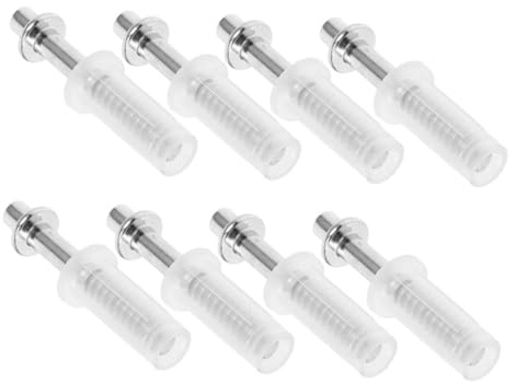 ANDRESLAD 8 Pezzi Di Ricambio Per Porta A Soffietto Con Robusta Superiore in Metallo, Per Armadio Da Balcone E Parti Di Ferramenta Per Porta A Soffietto