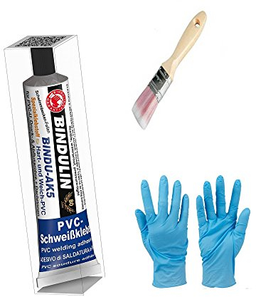 Bindu-AK5 PVC-Kleber hart- und weichkleber inkl.synthetischen Pinsel von E-Com24 zum Auftragen (170 gr, Tube)
