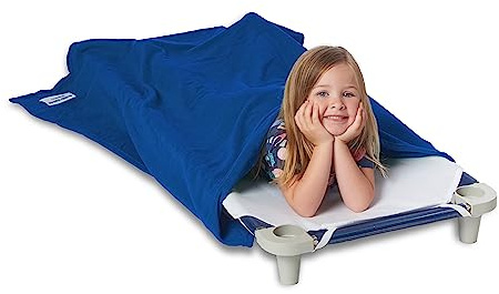 ROLLEE POLLEE Northwest Blue Fleece Sleeping Blanket for Kids - Super Soft Anti-Pill Blanket, Single - Cozy Nap Time Solution for Children Cot, 36 x 48