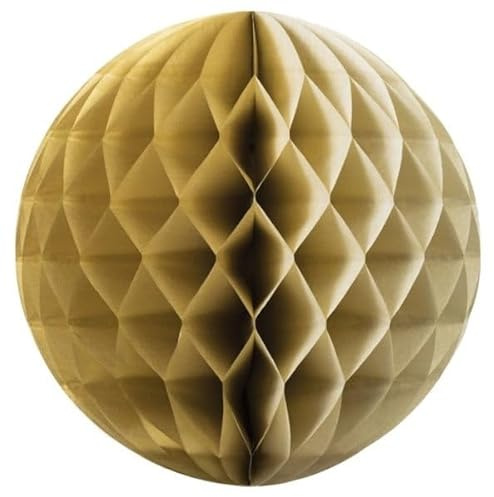 5 x Honeycomb/Wabenball gold 35 cm