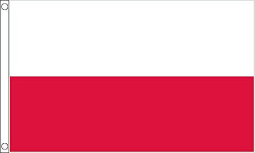 Bandera de Polonia Pequeña – 3 x 2 pies – 100% poliéster con ojales – FlagSuperstore©