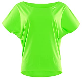 WINSHAPE Damen Super Leichtes Functional Dance-top Dt101 T-Shirt, Neon-grün, XXL EU