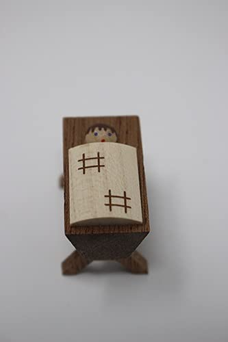 Rudolphs Schatzkiste Miniaturfigur Krippe mit Kind Höhe 2cm NEU Holzfiguren Holztier Blumenkinder Miniaturfiguren Figuren Seiffen Frühling Erzgebirge Holzfigur Weihnachten Fensterschmuck Spielzeug