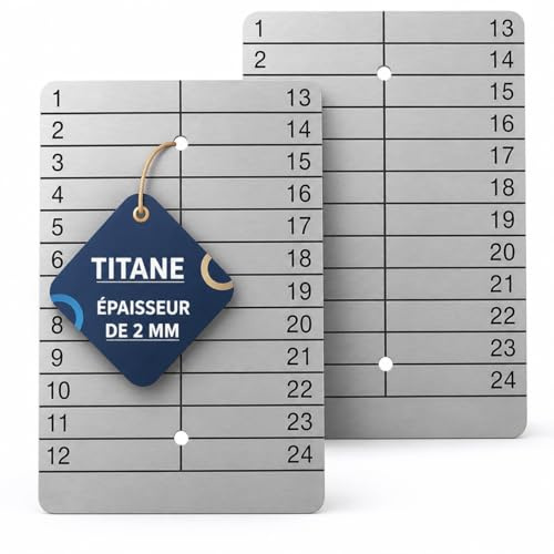 Hooe England 2X Titanium Metal Plate Crypto Seed Phrase Storage Lazer Engraved Cold Wallet Punchable or Etchable for Offline Bitcoin Ethereum Cryptocurrency Phrase Mnemonic Backup Recovery Word
