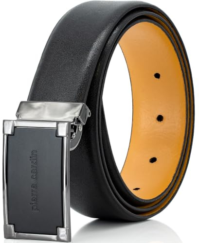 Pierre Cardin Anzug-Gürtel Herren 35 mm Rindleder schwarz