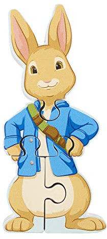 Peter Rabbit TV Mini Wooden Puzzles - My First Puzzles, Jigsaw Puzzle Games - Educational Toys For 1 Year Old + Toddler, Montessori Toys - Official Licensed Peter Rabbit Gifts by Orange Tree Toys