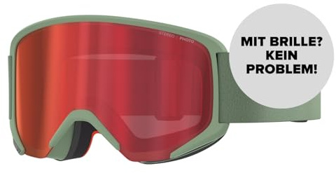 ATOMIC SAVOR M PHOTO Skibrille I Mittelgroße Ski- & Snowboardbrille mit Photochromic Scheibentechnologie für klare Sicht I Damen- & Herren-Ski-Brille mit Live Fit Rahmen für individuelle Passform