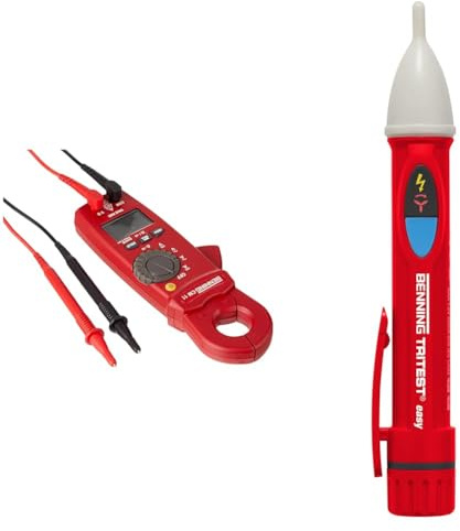 Benning 044067 cm 11 True RMS Milliampere-Stromzangen-Multimeter & TRITEST easy Berührungsloser Phasenprüfer